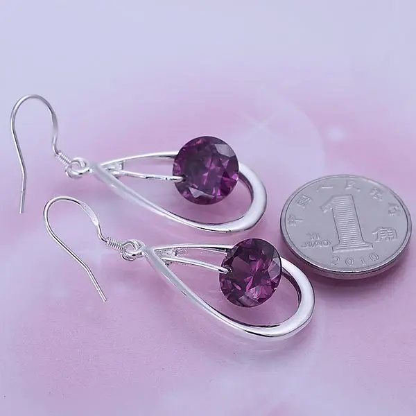 Earrings 925 Silver Earrings 925 Silver Trendy Jewelry Earrings Hanging Waterdrop Jewelry Wholesale Free Shippig cbvz LE183