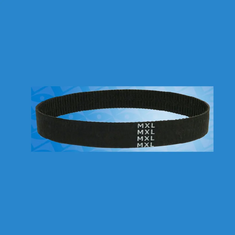 10mm Wide MXL-100/101/104/106/108/110/118/120/122/128 Black Rubber Timing Belt