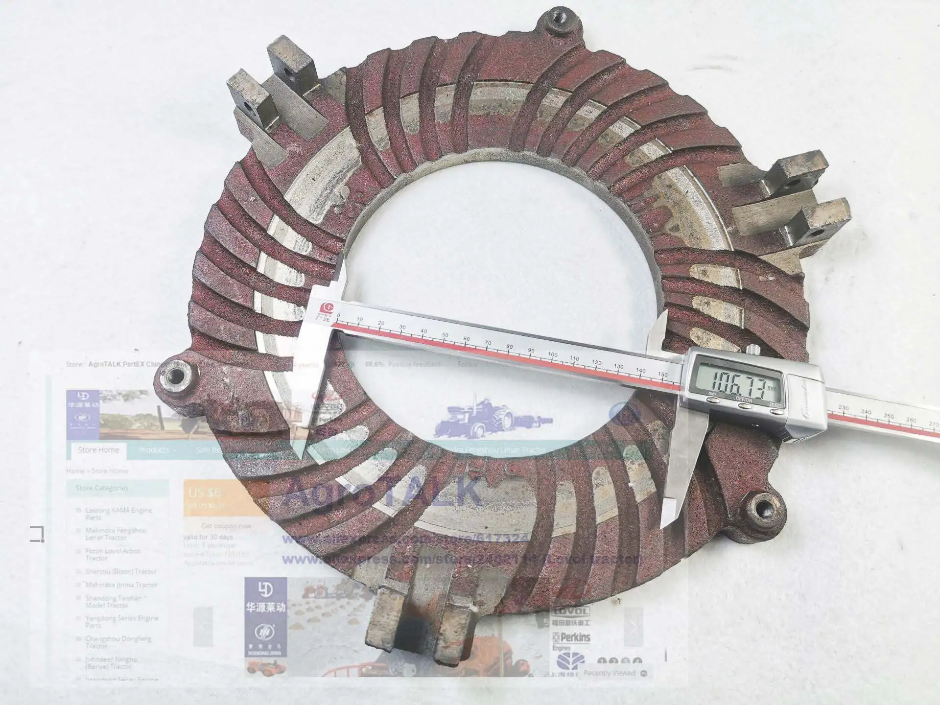 main pressure plate for Shanghai tractor SH-654, part number:51321976