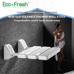 Ecofresh Wall Mounted Shower Seat bathroom shower folding seat folding beach Bath shower Stool toilet shower chair