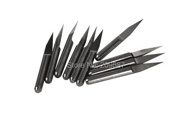 Strumento del Router di CNC dei pezzi dell'incisione del pwb del carburo 10pcs 15 gradi 0.3mm