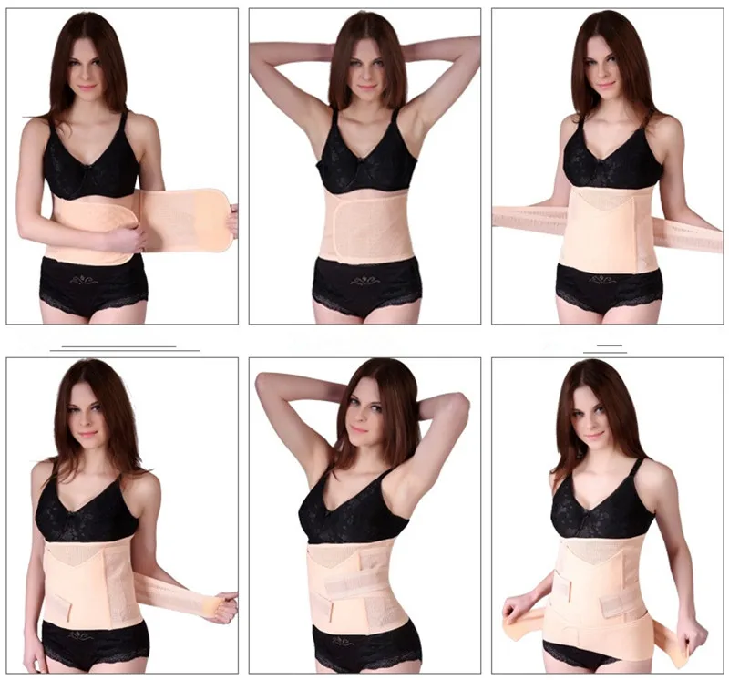 3PCS/Set Body Shaper Pregnant Women Belt Postpartum Recovery Waist Tummy Belt Body Shaper Hip Cincher Abdominal Binder