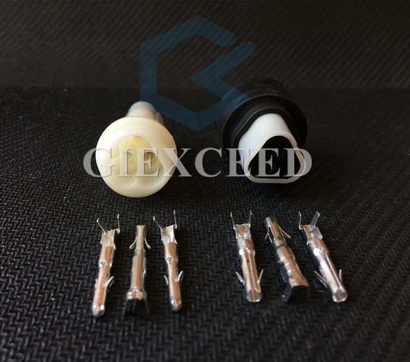 2 Sets 3 Pin AC Assembly Female And Male Electric Housing Connector Plug Socket Connectors