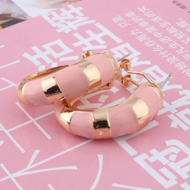 NeeFuWoFu Big Earring Flash Printed Ring For Women For Ear Large Long Brinco Printing Oorbellen Fashion Jewelry Mama Accessorie