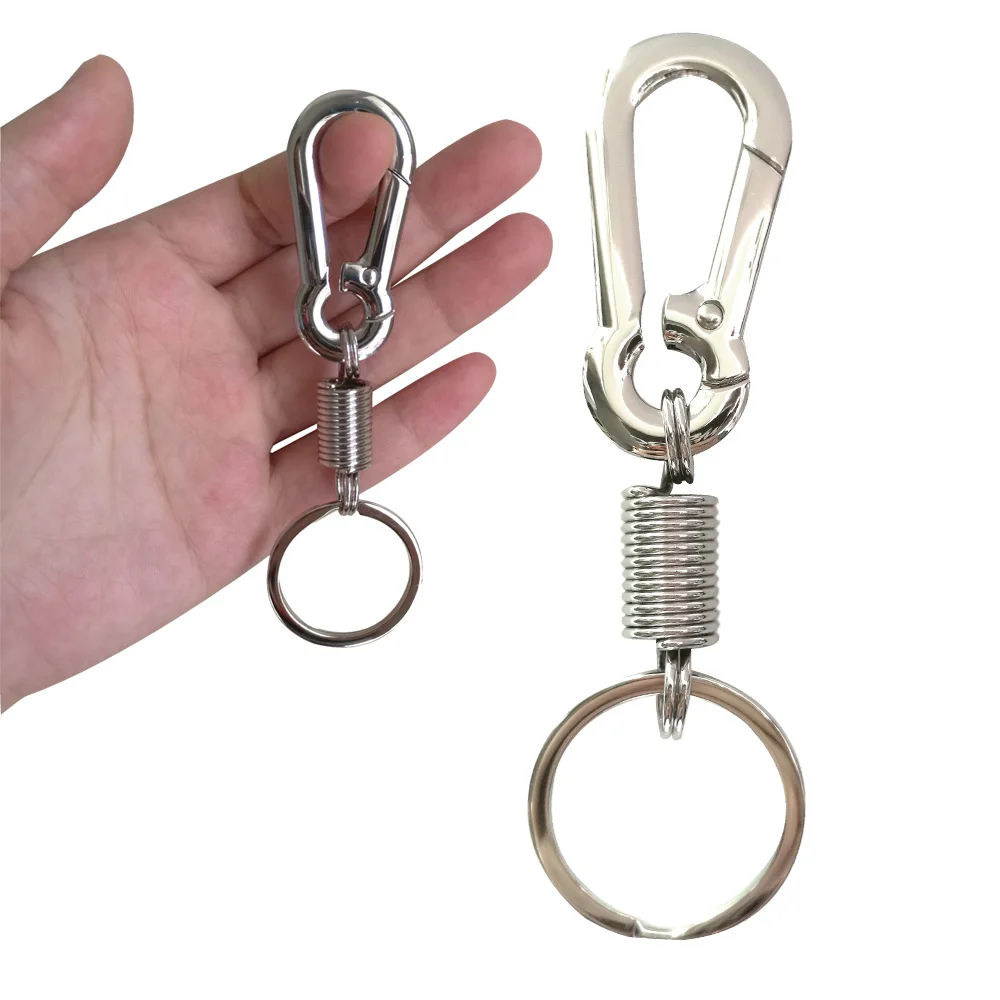 Zinc alloy Keychain Backpack Hanging Buckle Outdoor Carabiner Waist Belt Clip Keyring Snap Spring Hook