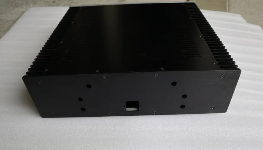 GZLOZONE อลูมิเนียม Enclosure Class A เครื่องขยายเสียงแชสซี430*200*411มม.L10-17