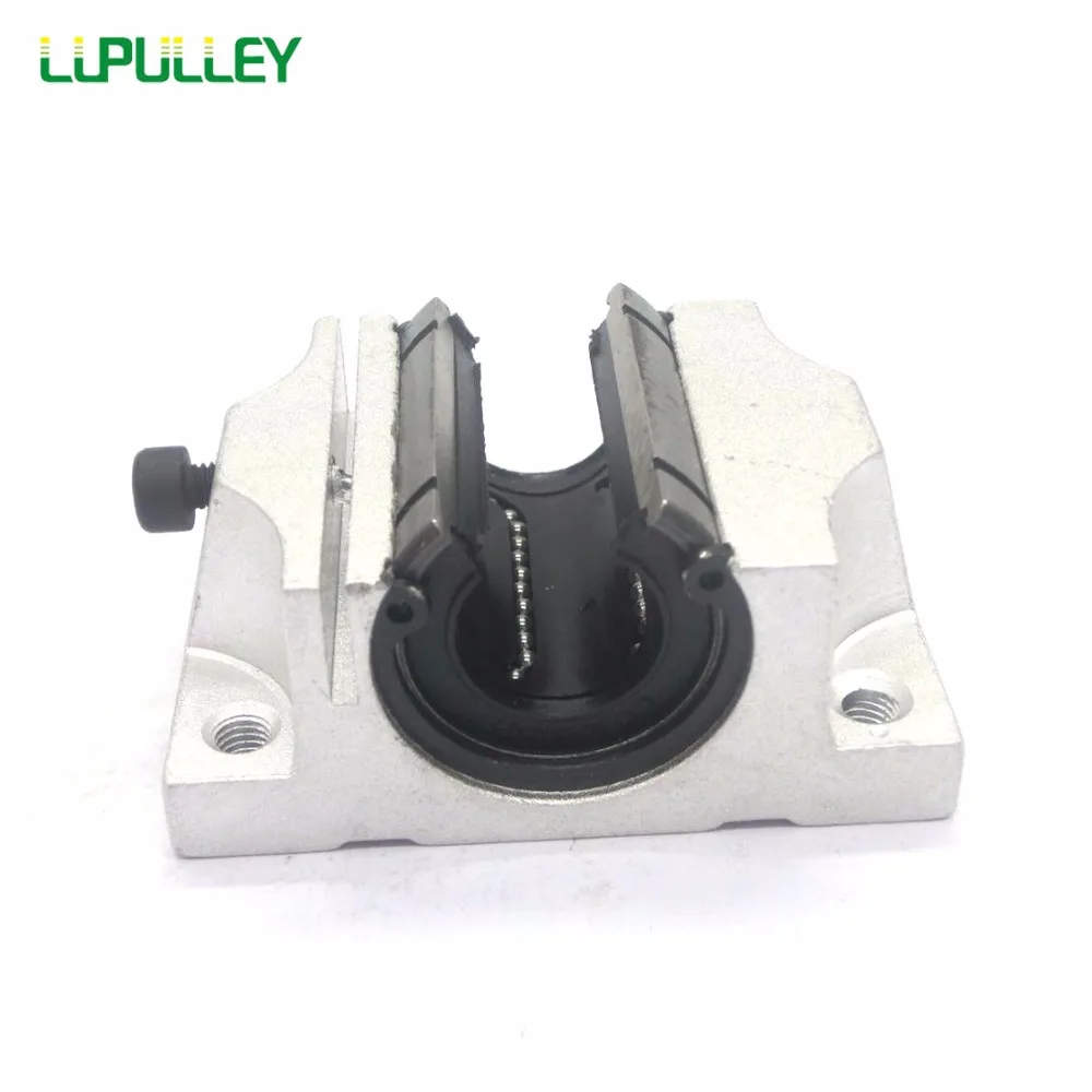 LUPULLEY 1pc 16mm Linear Ball Bearing Sliding Block TBR16/20/25/30UU Alloy Block Support Ball Bearing Used on CNC Machines