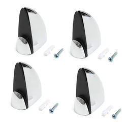 Best Sale 4 X Polished Chrome Glass Shelf Support Clamp Brackets Bathroom For Shelves 38*40mm