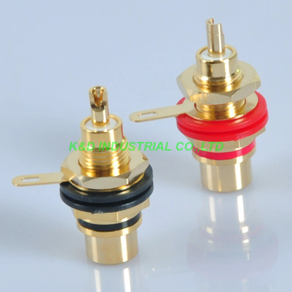 

5Pairs RCA Terminal Jack Female Chassis Connector Gold Plated for Guitar Amplifier