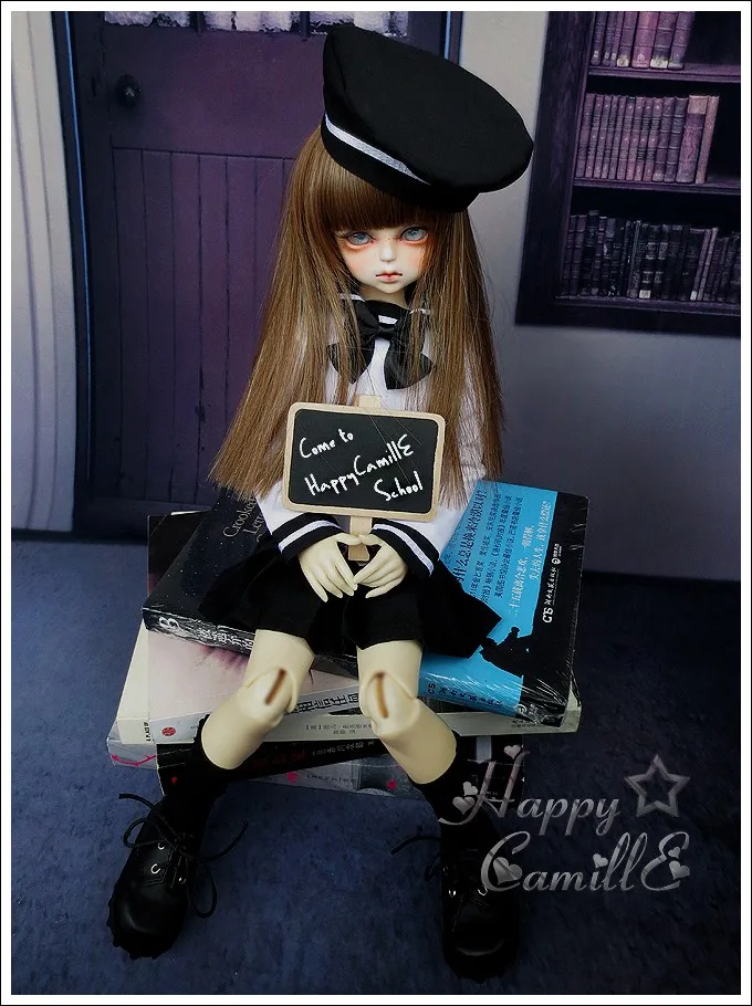 1/4 scale BJD clothes Student suit Coat+Shirt+Hat+Skirt or Shorts for BJD/SD MSD doll accessories,Not included doll,shoes,wig