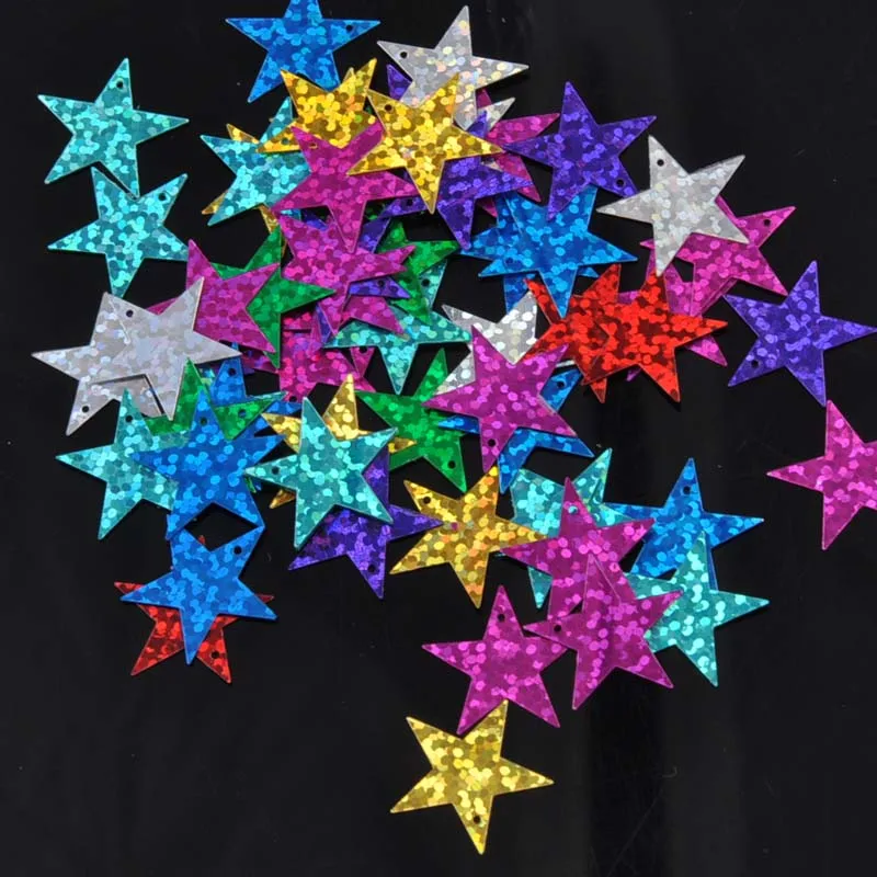 10g Multicolor Sequins Star Sparkling Spangle Paillette Sewing DIY Accessories Wedding Craft Decorations 19x19mm CP0808