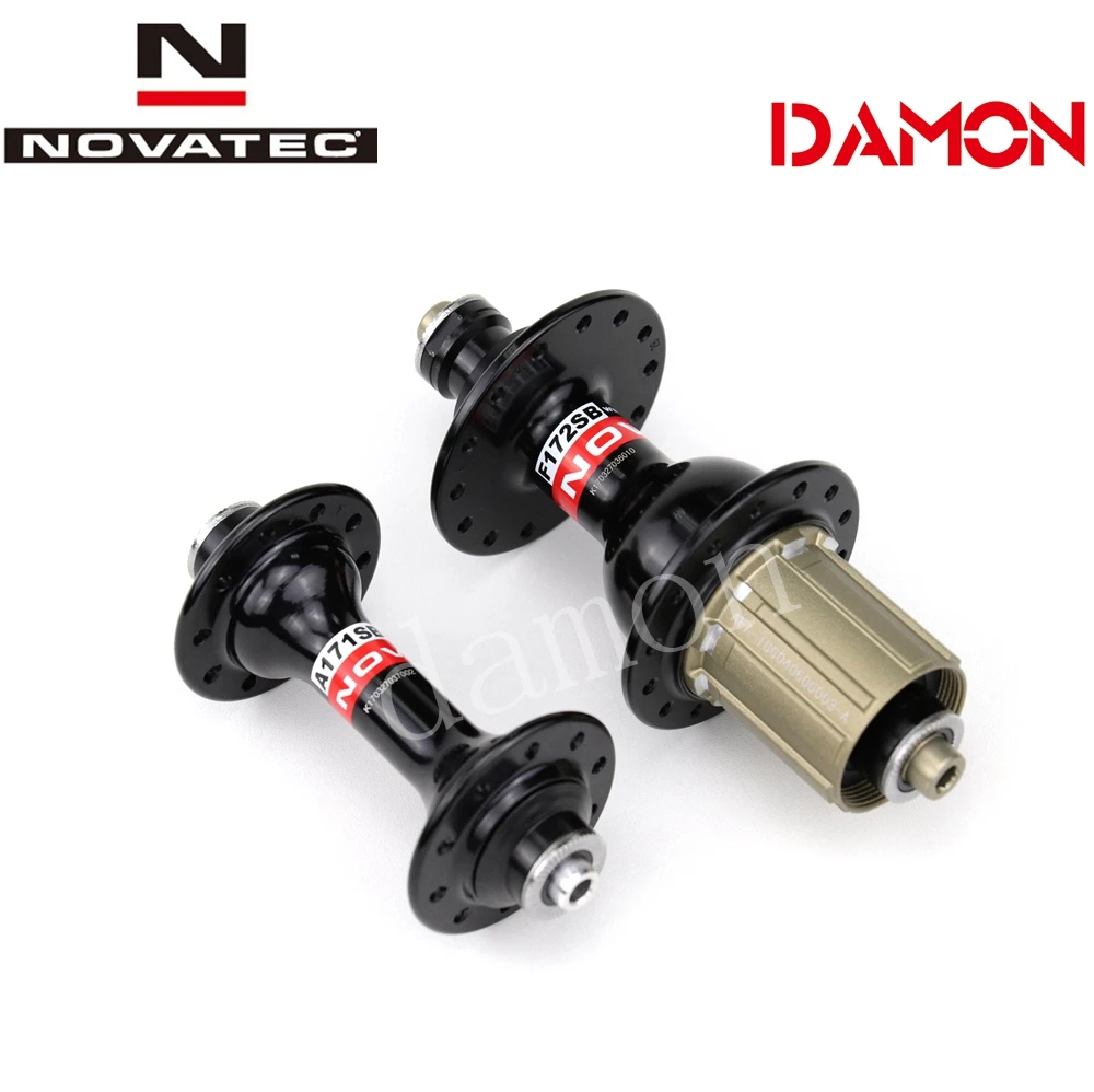 Novatec A171SB F172SB Road Bike Hubs With Quick Release V Brake Aluminum Alloy 20 24 28 32 36 Holes Black Red Silver 8/9/10/11S