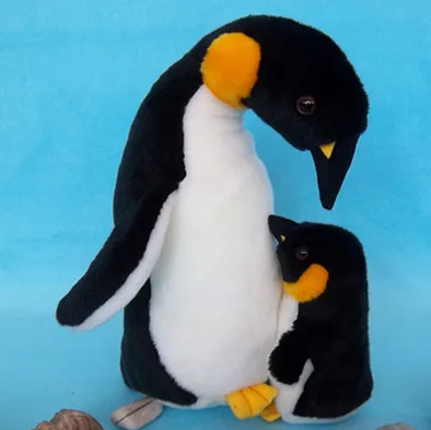 creative new plush penguin toy high quality penguin mother&baby doll gift about 33cm