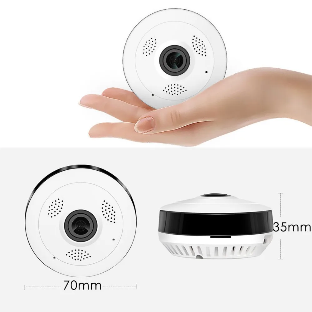 VR13 Wireless HD FishEye IP WiFi Panoramic Camera 960P 360 Degree 1.3MP Security