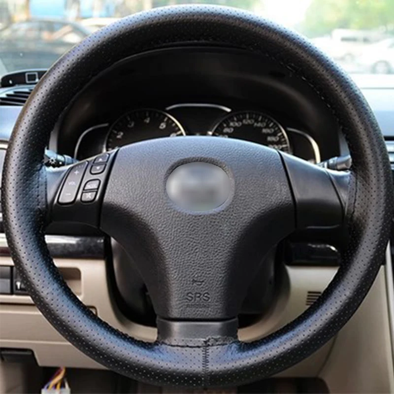 1Pc Car steering wheel cover Genuine Leather Hand stitching for Mercedes Benz W203 W204 W211 Volvo S60 XC90 XC60 S80 Subaru XV