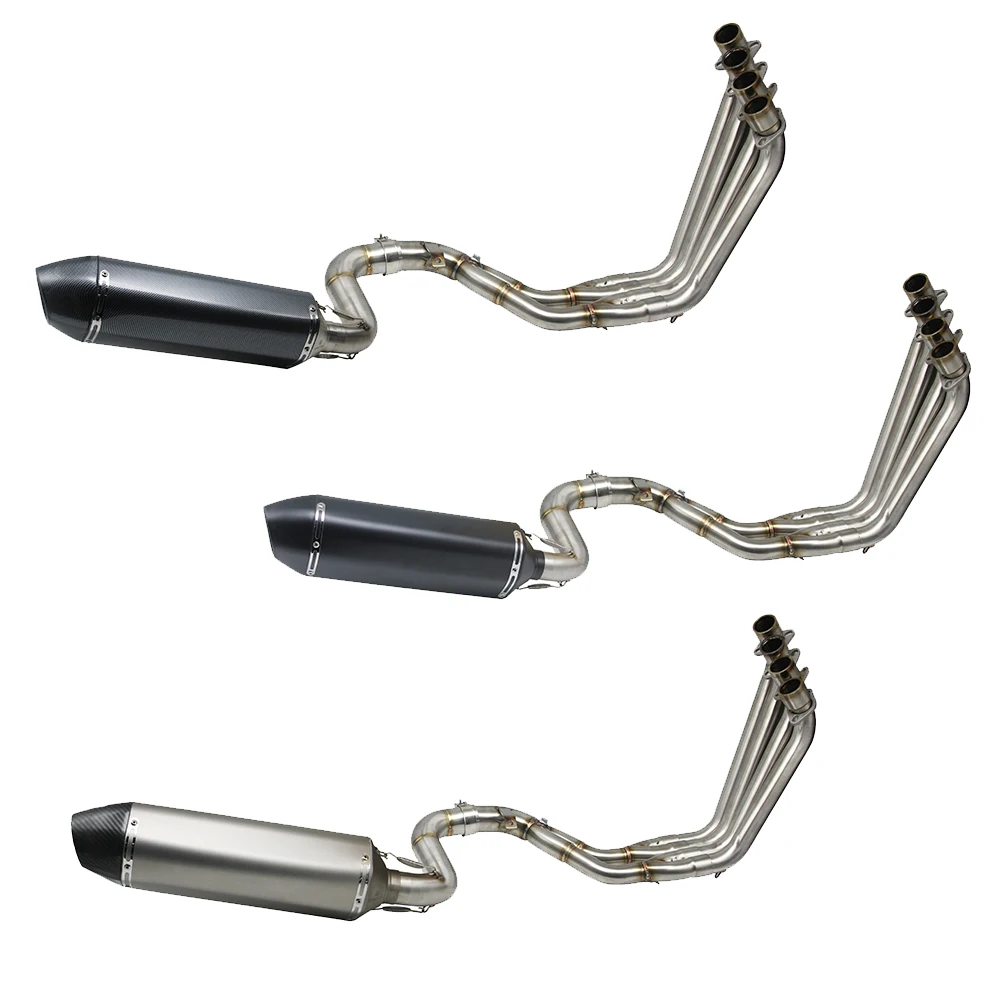 ZSDTRP CBR650 Motorcycle Full Exhaust Systems with Sensor for Honda CBR650F CB650F Slip-On Muffler Middle Header Pipe