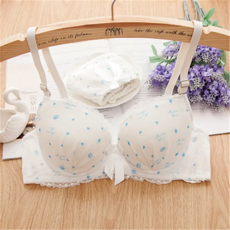 Fashion Lovely Teenage Girl Underwear wired Young Girls Training Bra Lace Bra for Kids Little Girls Small Bra