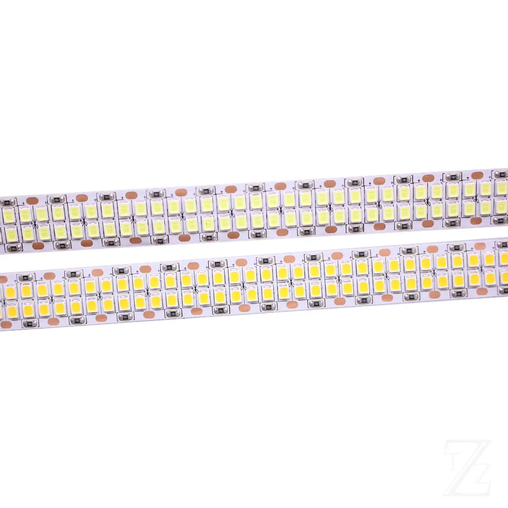 

1/2/3/4/5M 240leds/m 480leds/M 12V 24V 2835 LED Strip tape light double row IP20 White/Warm White 1200led/5m 2400leds/5m