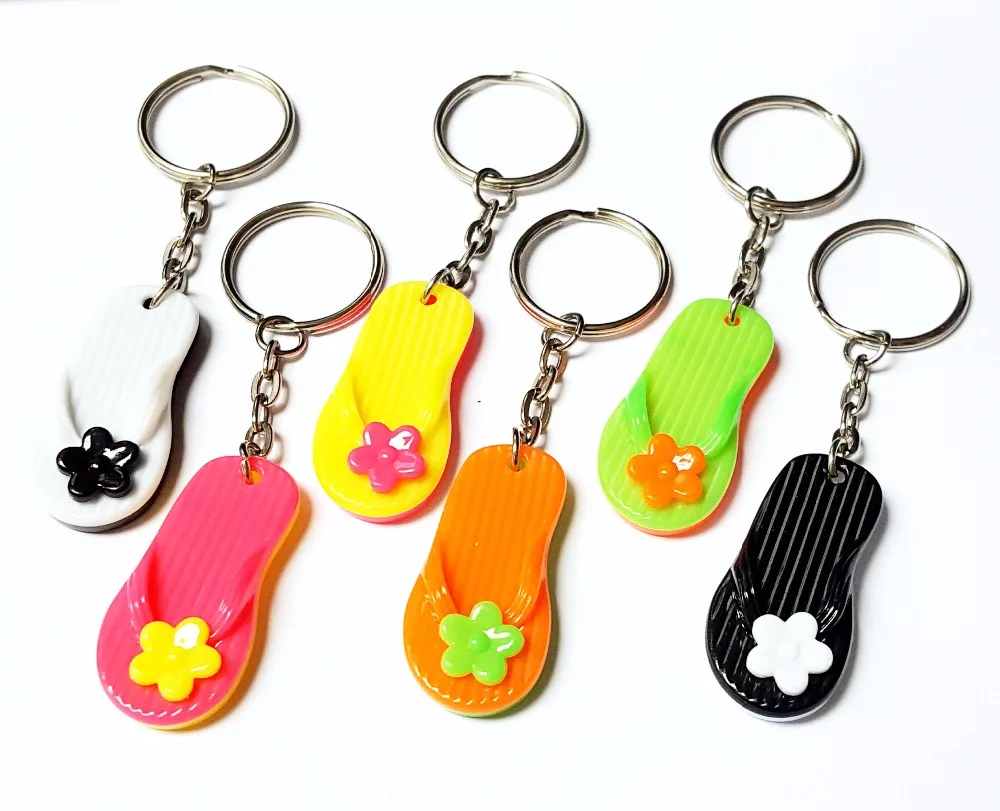 

100 pcs, Beach Slipper keychain, Flip Flop Key Ring, KIDS Party Favor, Pinata Filler, Gift, Novelty, School Prize, souvenirs