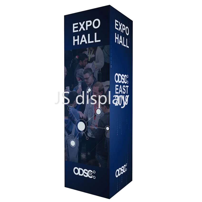 10ftx3ftx3ft Portable Custom Cubic Column Trade Show Display Expo Exhibition Pop Up Stand Booth with Graphic Print