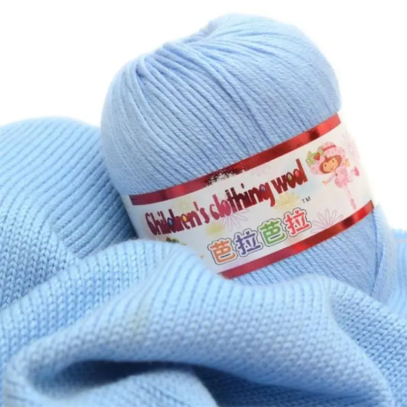 50g /ball 132Meters Baby Silk Cashmere Yarn For Hand Knitting Crochet  Milk Yarn Threads Lanas Para Tejer Laine A Tricote