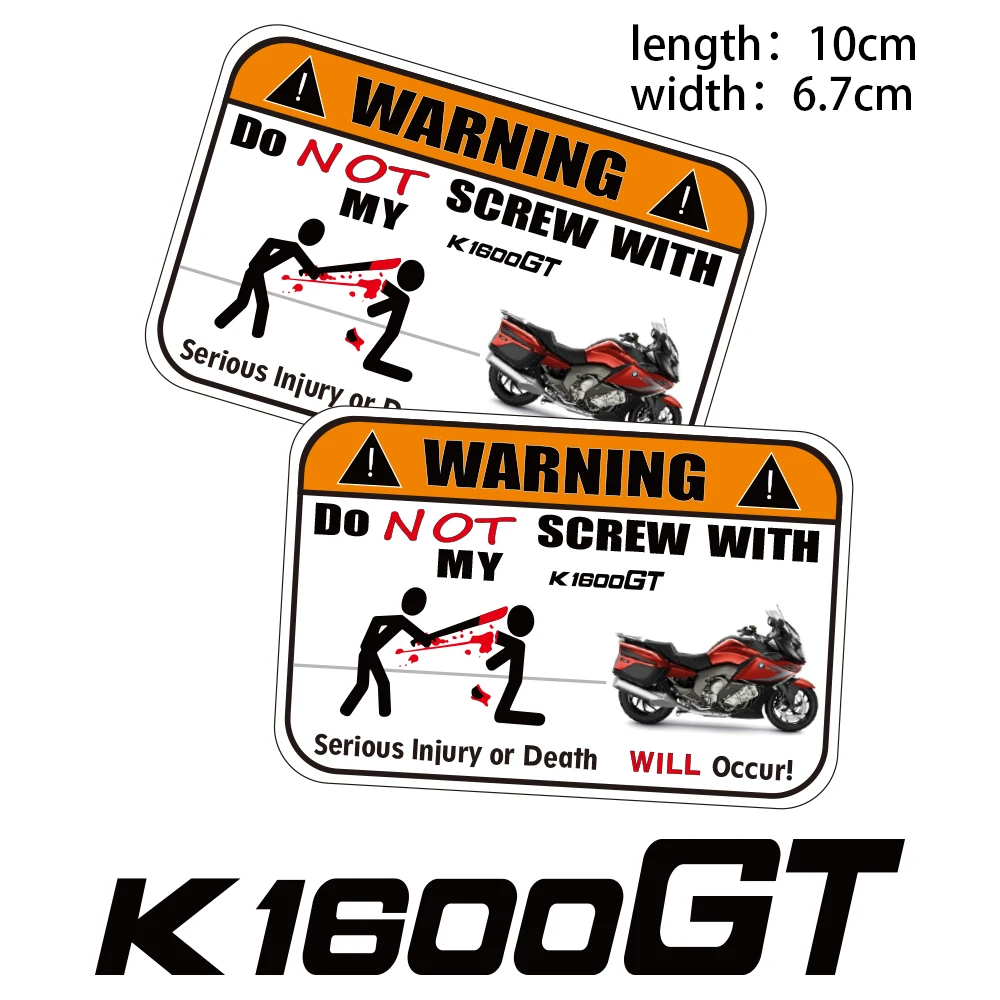 

KODASKIN Motorcycle Cheap 2D Creative Warning Sticker Decal for BMW K1600GT