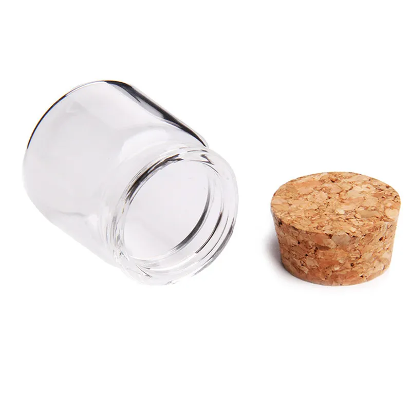 

New 37x40x27mm 20ml Cute Glass Vials Glass Bottles with Corks Small Glass Jars Gift Bottles Factory Wholesale F20172776