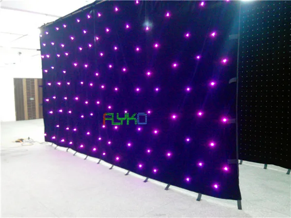 

stage lighting effect led star curtain 3x6m free shipping