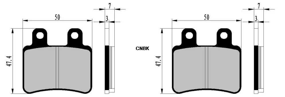 Brake Pads  for YAMAHA XT125 XT 125 R 2005 2006 2007 2008 2009 2010 2011 / MBK X-Limit Enduro 2003 2004 2005 2006 2007 2008 2009