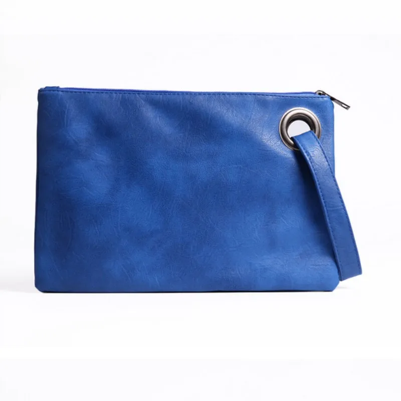 New Fashion solid women\'s clutch bag designed leather envelope clutch evening female Clutches Handbag Immediately shipping