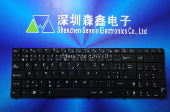 Slovakia keyboard   K52 G73 G73JW G73SW G73JH N61 N61JV N61VG N61W N61JA G51  black