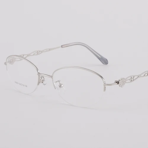 Imagen 2 del producto BCLEAR, montura de gafas de aleación sin montura, gafas graduadas ópticas, montura de gafas semisin montura para mujer, gafas femeninas Armacao Oculos