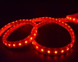 LED Strip Waterproof SMD 5050 AC220V 25M Red led stripe 5050 220V Light With EU Power Plug Christmas LED Strip 25 meter