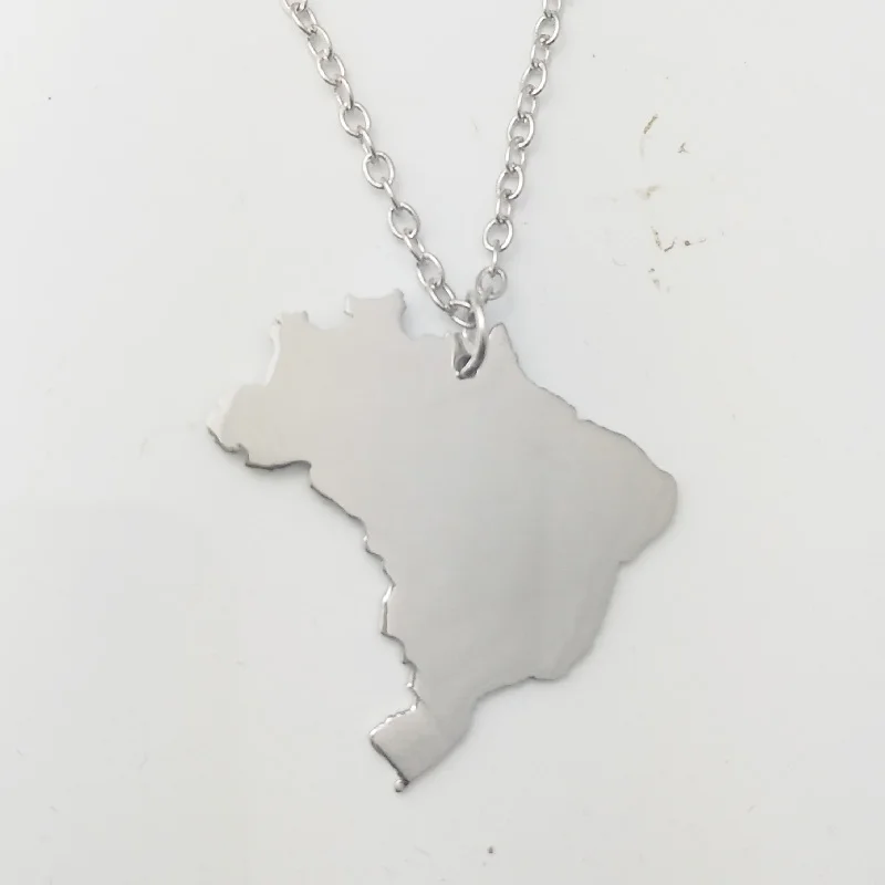 VIP البرازيل قلادة على شكل خريطة قلادة