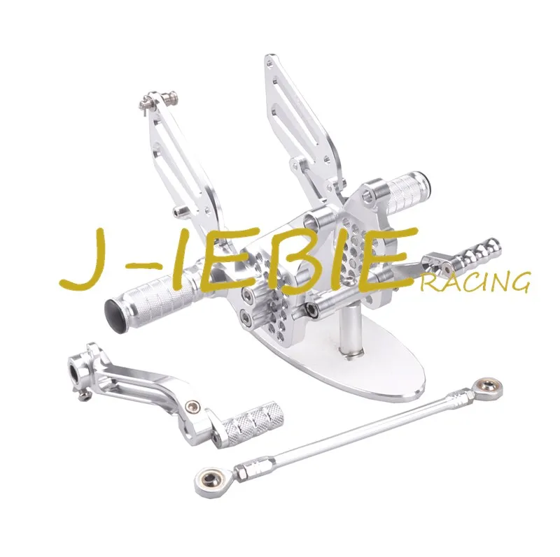 CNC Racing Rearset Adjustable Rear Sets Foot pegs Fit For Ducati 749 999 R/S R S 2003 2004 2005 2006 SILVER