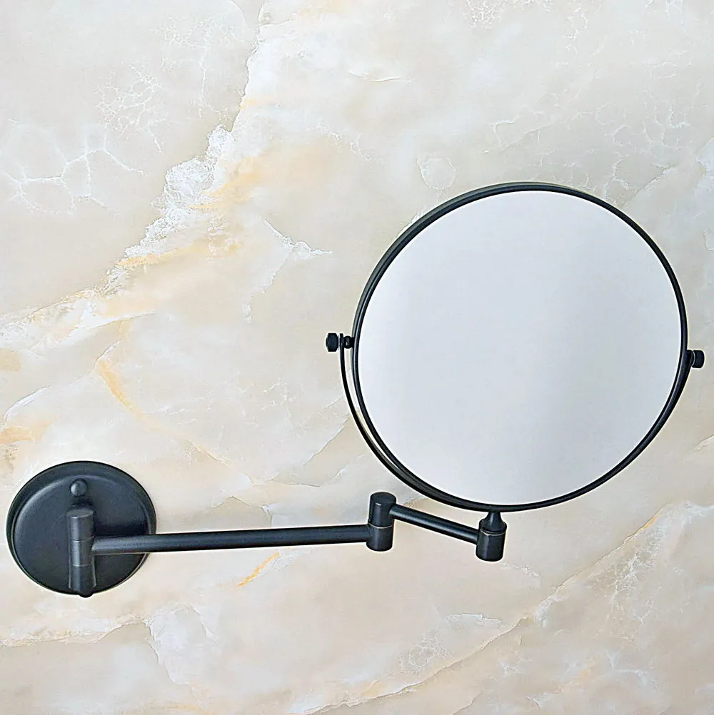 Black Oil Rubbed Brass Bathroom Shaving Beauty Makeup Magnify Mirror Dual Side Wall Mounted / Bathroom Accessory mba634