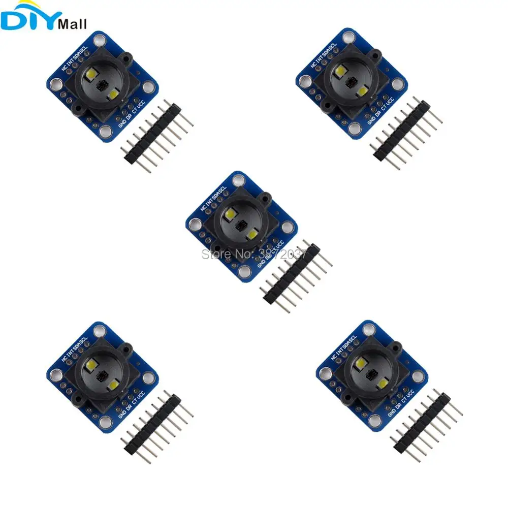 

5pcs/lot GY-33 TCS34725 RGB Color Sensor Recognition Module I2C Serial for Arduino Replace TCS230 TCS3200