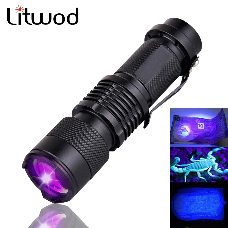 

Penlight Uv Light Flashlight Torch Lantern Litwod Waterproof Shock Resistant,Self Defense Led Bulbs Hunting, Cycling,