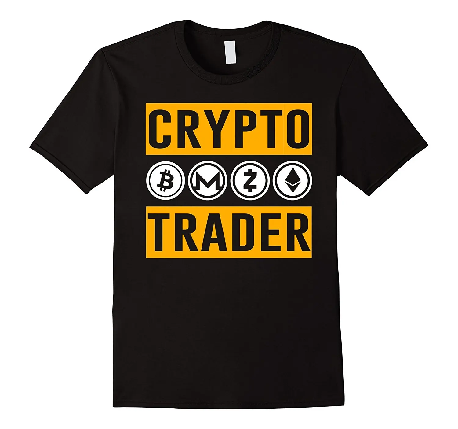 Fashion New Summer Classical Solid Color Short Sleeve Loose Crypto Trader Bitcoin & Cryptocurrency Shirt for Miners Funny Shirts