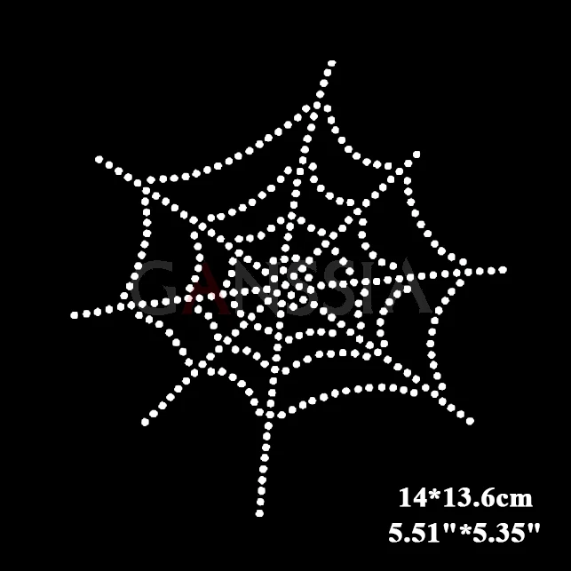 20pcs/lot(14x13.6cm)Spider Web Shape Hot fix Rhinestones Heat Transfer Design Iron on Motifs DIY Motifs Rhinestones(SS-2402)