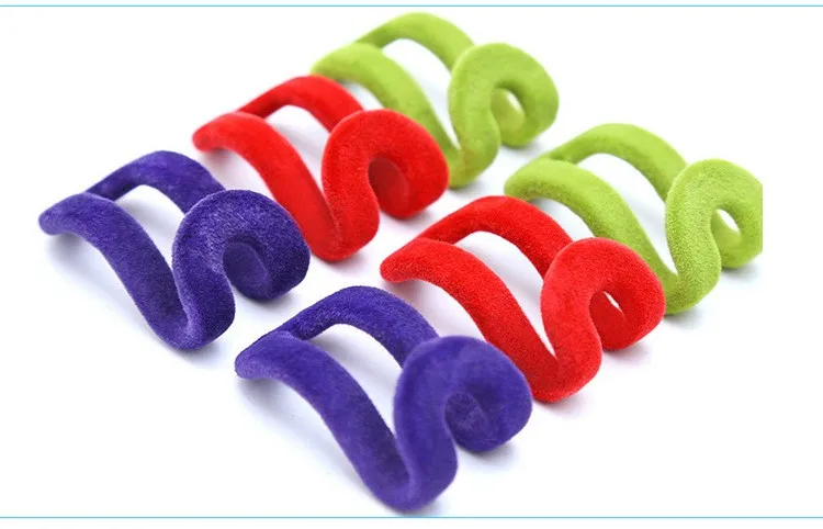 

1000PCS Random Color!! Home Creative Mini Flocking Clothes Hanger Easy Hook Closet Organizer