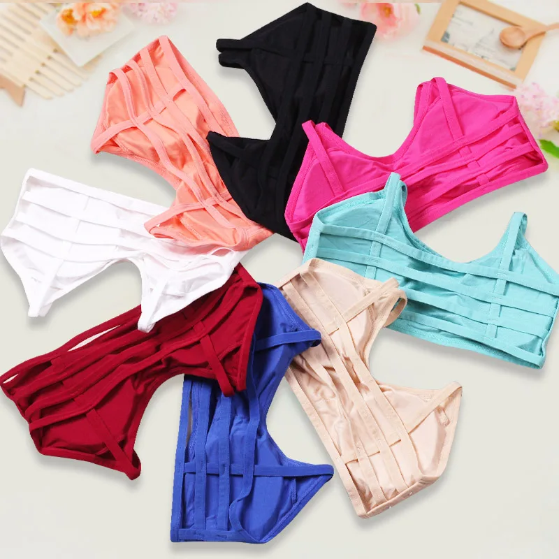 

YSMILE Y Women Underwear Hot Sale Girls Traceless Underwear The Backless Wireless Condole Belt All-match Vests