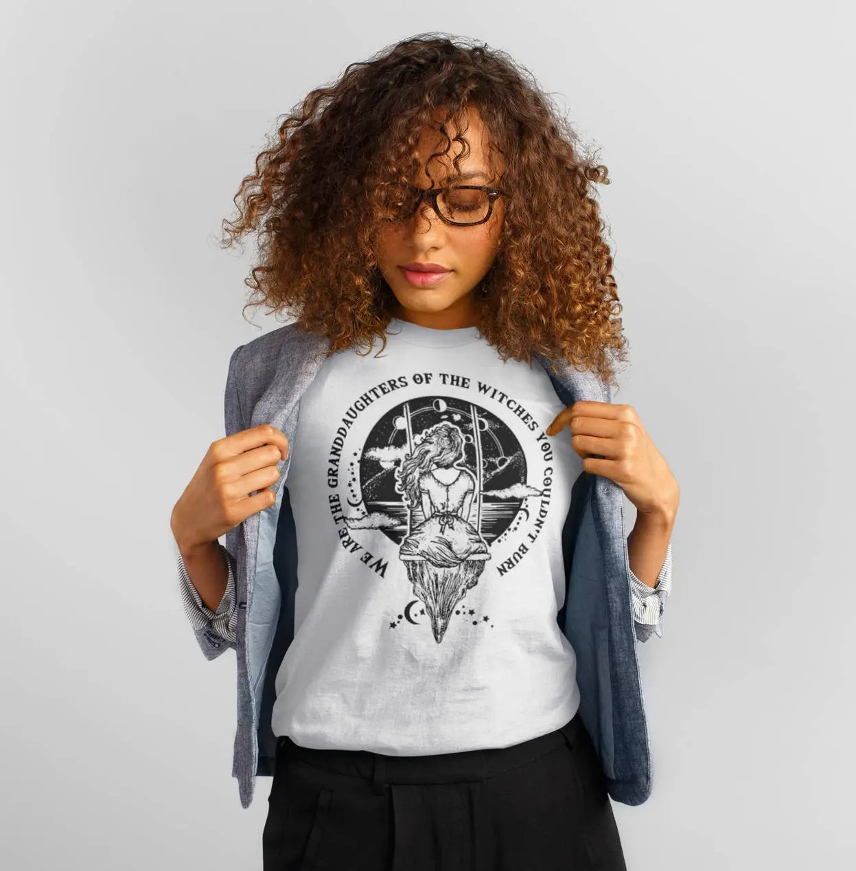 Women Casual T-shirt We are the granddaughters of the witches you couldn't burn Shirt Women feminist Tee shirt witch shirt