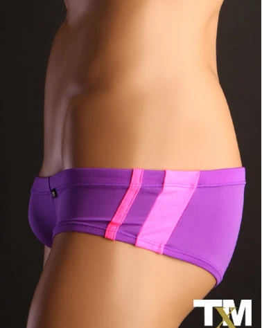 Free shipping male panties ultra-low-waisted silky male panties 4025