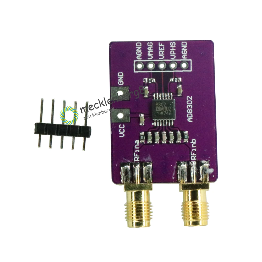 

DC 5V AD8302 wideband amplifier module bandwidth logarithmic amplifier board amplitude phase detector 2.7 GHz purple