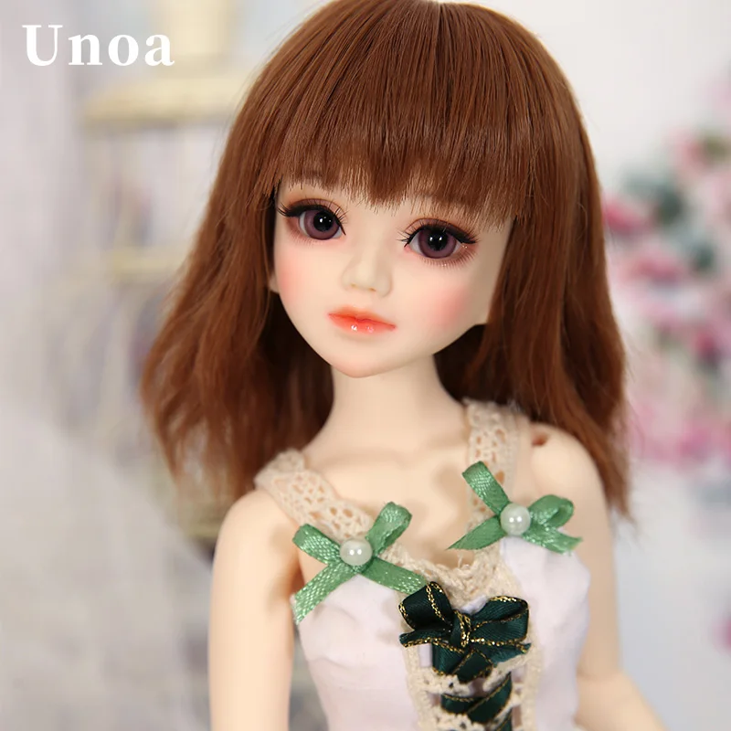 Full Set Top quality 1/4 bjd doll Unoa lusis sisit lovely girl female doll wood Araki manikin best gift wig clothes included