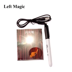 Flash Pen Bright Magic Tricks Stick Charge Close Up Stage Props Illusion Accessary Magician Magie Mentalism Gimmick