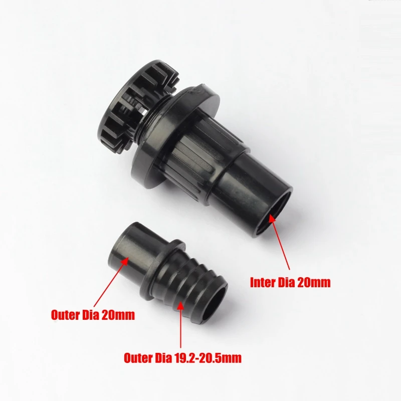 3pcs 20mm Fish Tank Aquarium Strong Drainage Connector Joint New Type Aquarium Sewage Pipe Fittings NuoNuoWell Pool Water Tank