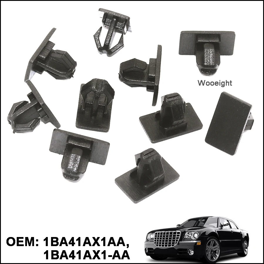 Clips de Panneau de Moulage à Bascule en Plastique Noir, pour Fusible 300 Dodge Charger Magnum 2006 2007 2008, 10 Pièces, 1BARivière AX1AA 1BARivière AX1-AA