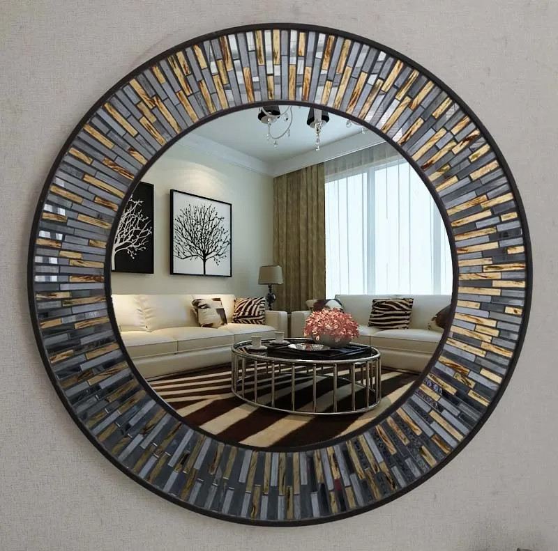 70cmx70cm New European Bathroom Decorative Mirror Makeup Bathroom Mirror American Bathroom wall Mirror